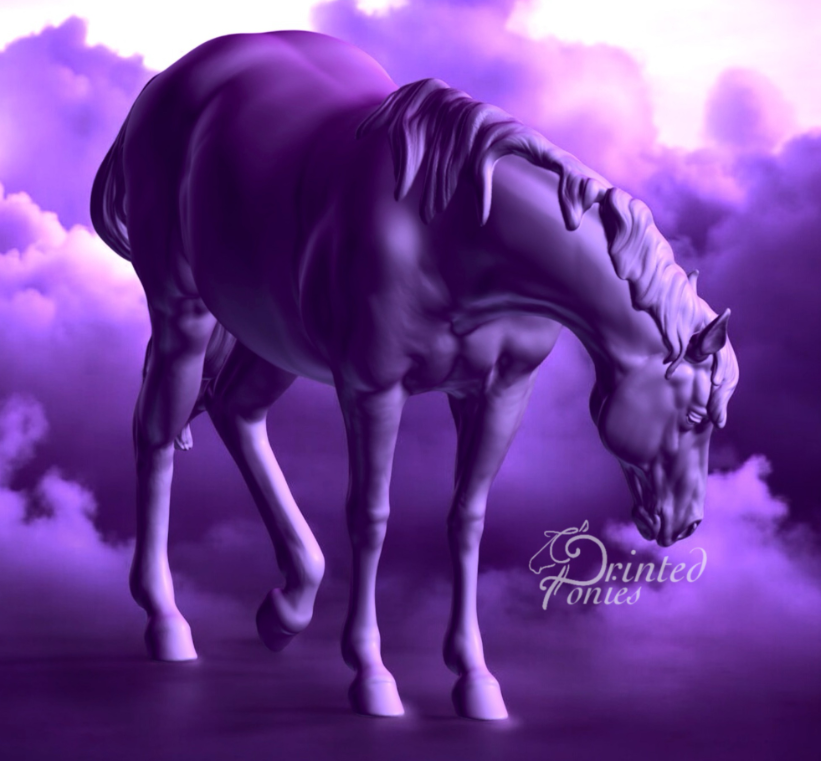 Jument gestante « Dia » par PrintedPonies