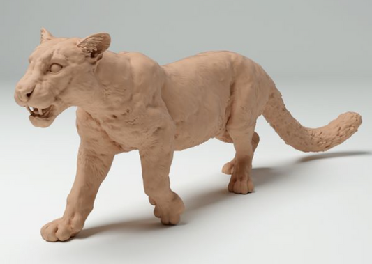 Léopard d'Animal Den Miniatures en impression 3D