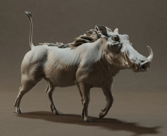 Warzenschwein von Animal den miniatures