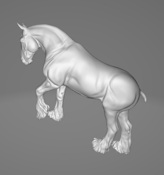 Étalon de cheval de trait "Mortimar" par Mirek_Art comme corps brut pour la personnalisation / 3D Disponible exclusivement chez nous