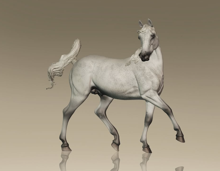 Araber-Hengst "Waskan" von Mirek_art_models als 3D Druck / Nur bei uns erhältlich!