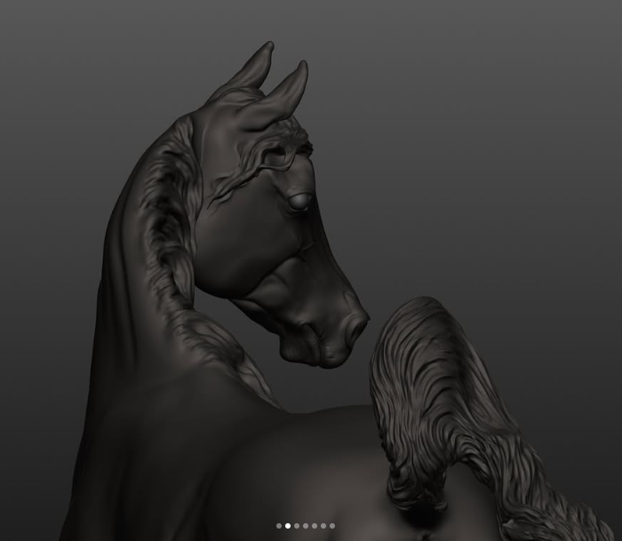 Araber-Hengst "Waskan" von Mirek_art_models als 3D Druck / Nur bei uns erhältlich!