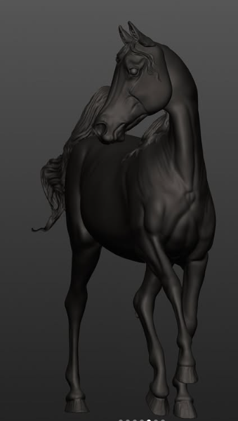 Araber-Hengst "Waskan" von Mirek_art_models als 3D Druck / Nur bei uns erhältlich!