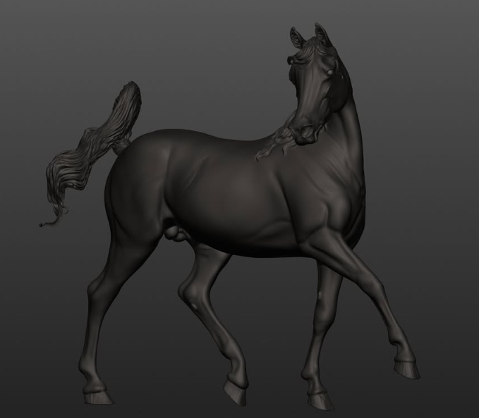 Araber-Hengst "Waskan" von Mirek_art_models als 3D Druck / Nur bei uns erhältlich!