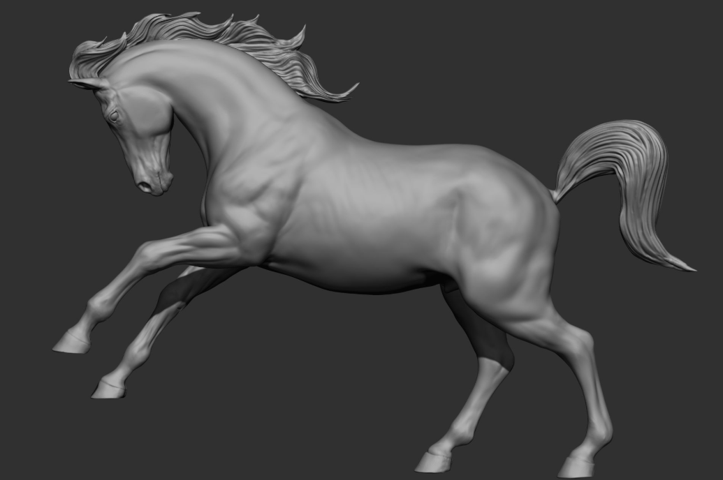 Bucking stallion “Casper” by DaniArtist as 3D print