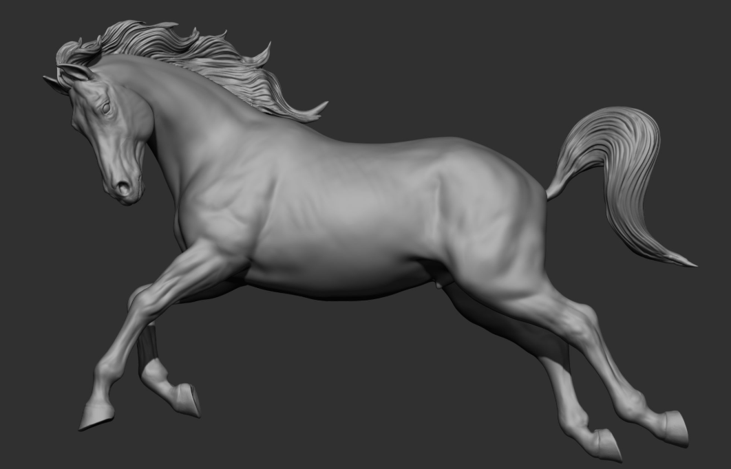 Jumping stallion “Rodeo” by DaniArtist as 3D print