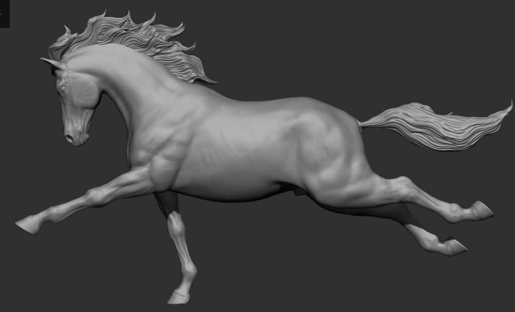 L'étalon « Striker » au galop de chasse par DaniArtist en impression 3D