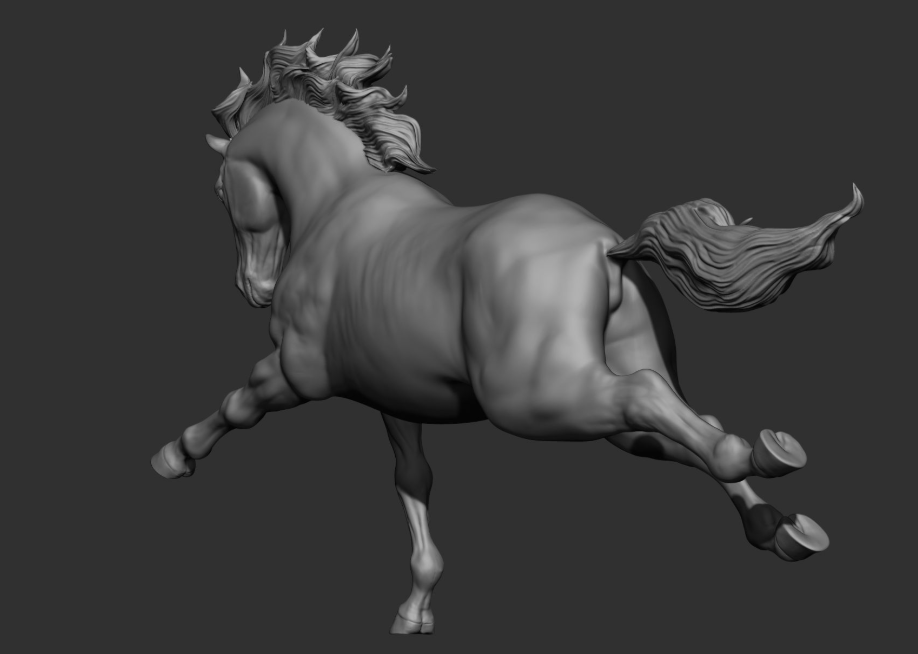 L'étalon « Striker » au galop de chasse par DaniArtist en impression 3D