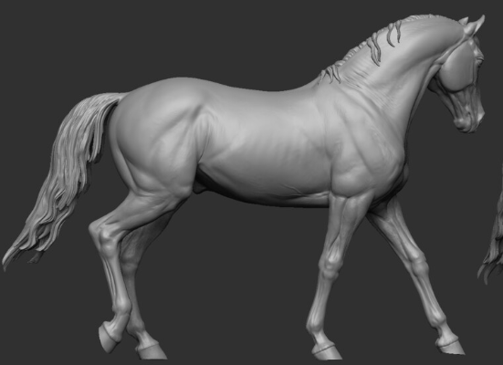 Gehendes Pferd von Katarina Katunina Modell 