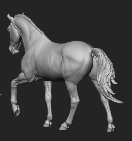Modell Pferd mit sehr kurzer Mähne von Katarina Katunina 2