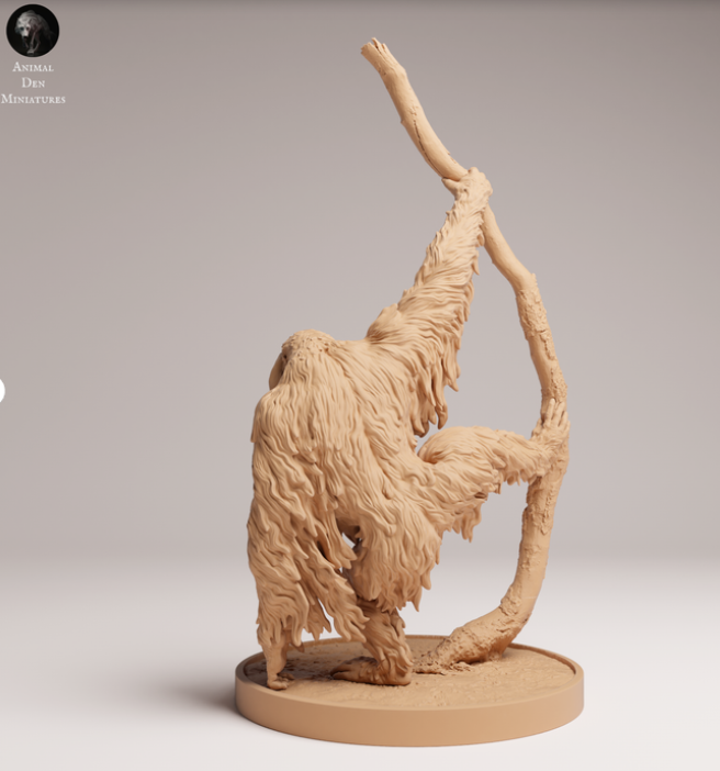 Orang-outan sur une branche par Animal den miniatures