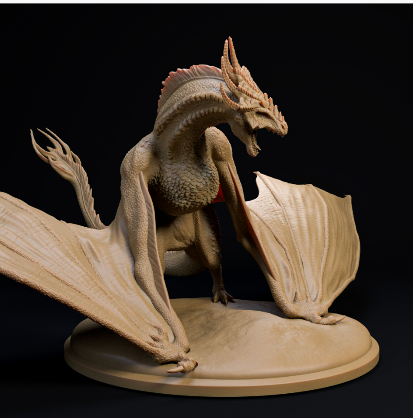 Imposanter Drache von Dino and Dog als 3D Druck