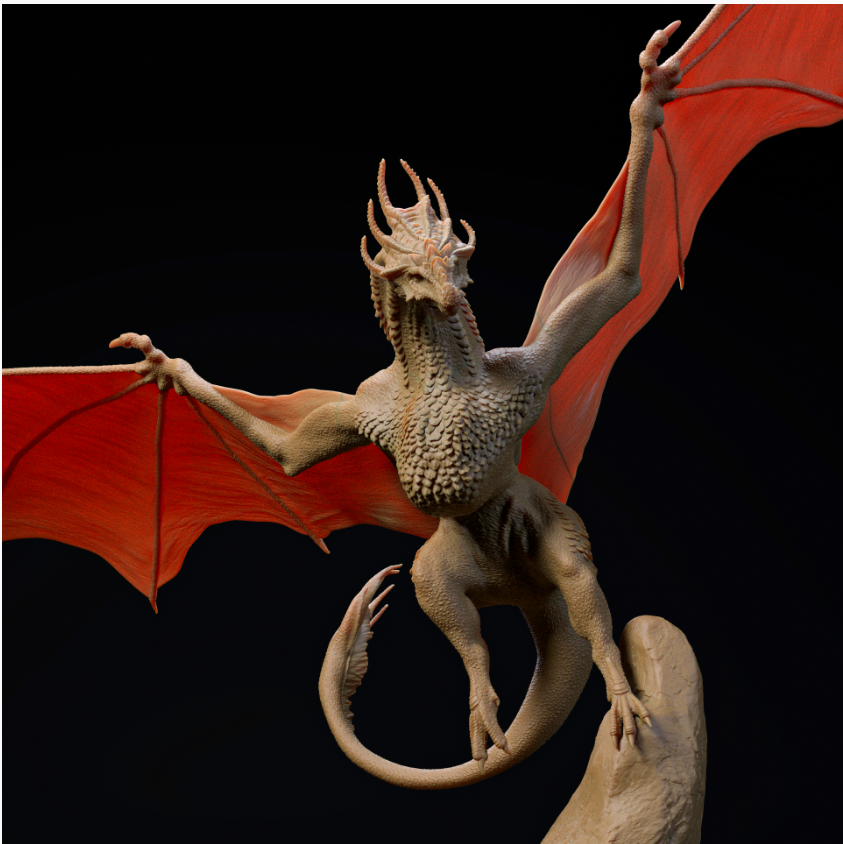 Abhebender Drache von Dino and Dog als 3D Druck