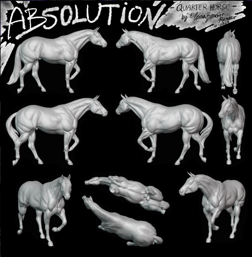 Absolution de Carola Funder en impression 3D / Deux versions de crinière disponibles