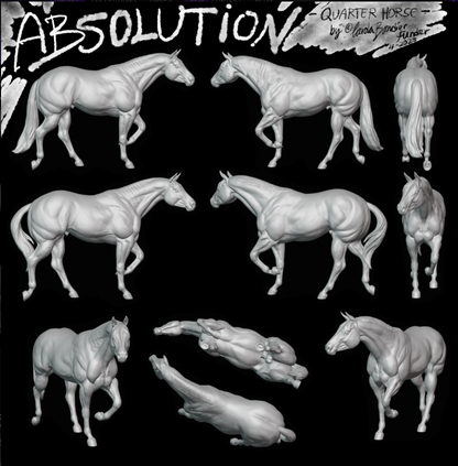 Absolution de Carola Funder en impression 3D / Deux versions de crinière disponibles