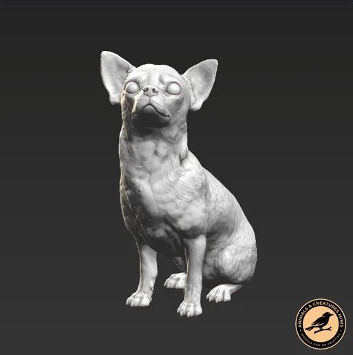 Süßer Chihuaha von Animals and creatures minis als 3D Druck