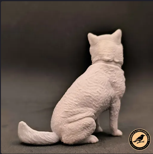 Shiba Inu assis des miniatures d'Animaux et Créatures en impression 3D