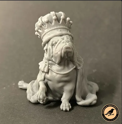 Königliche englische Bulldogge von Animals and Creatures minis als 3D Druck