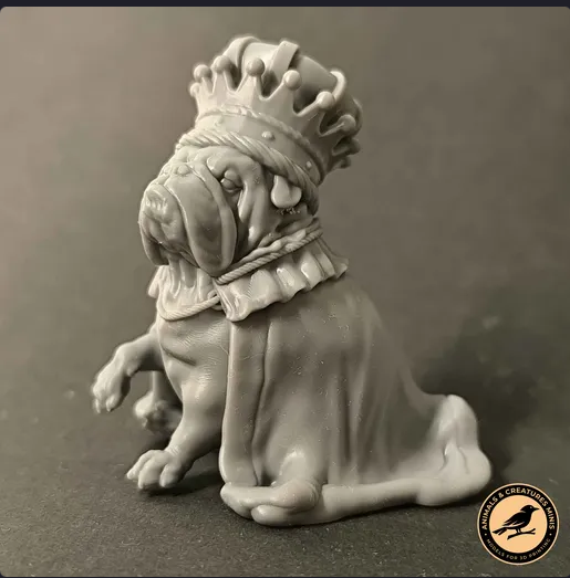 Mini-bouledogue anglais royal par Animals and Creatures en impression 3D
