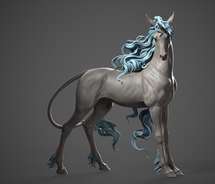 Magisch schönes Einhorn "Serene" von BreathTime als 3D Druck