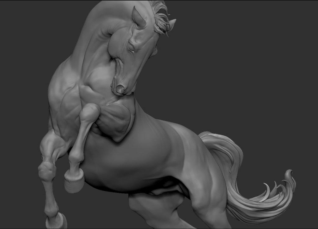 Rearing Stallion by BreathTime as 3D print