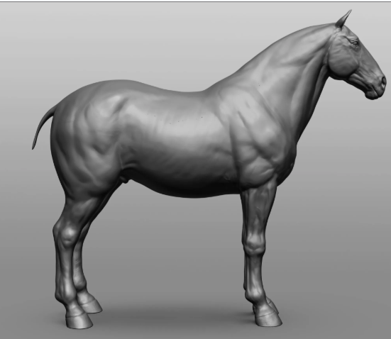 Cheval de trait version Custer par DaniArtist en impression 3D