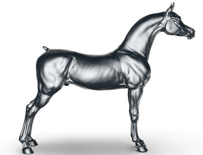 Arabian stallion in T-pose / Version for customizing by BreathTime as 3D print