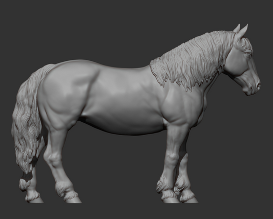 Stehendes Pony von Akuzmenko als 3D Druck