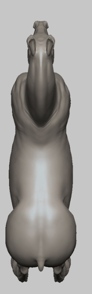 Étalon frison en T-pose / Version à customiser par BreathTime pour l'impression 3D