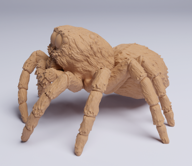 Springspinne von Animal den miniatures als 3D Druck