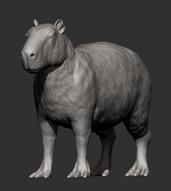 Capybara par Akuzmenko en impression 3D