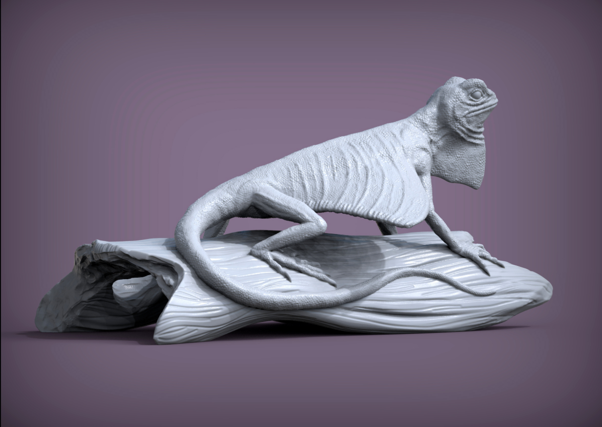 Flugdrache auf Baumstück von Akuzmenko als 3D Druck
