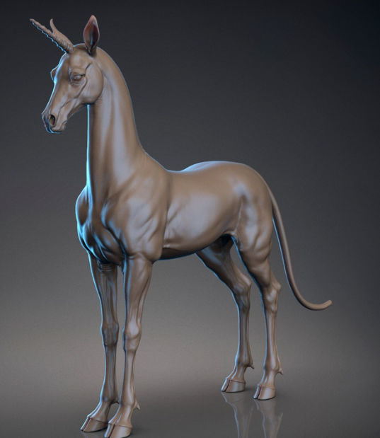 Einhorn Rohkörper /  Version zum Custen von BreathTime als 3D Druck