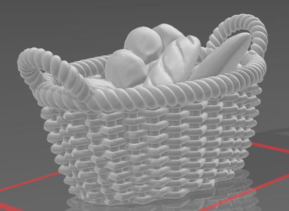 Box of bread for dioramas as 3D print