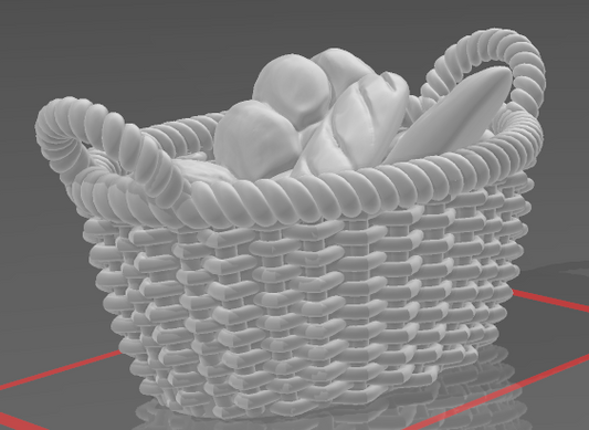 Box of bread for dioramas as 3D print
