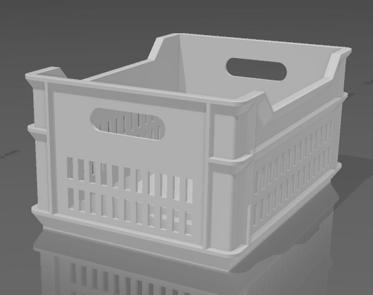 Modern fruit basket for dioramas as 3D print