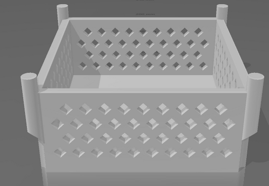 Stackable box for dioramas as 3D print