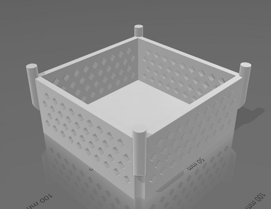 Stackable box for dioramas as 3D print