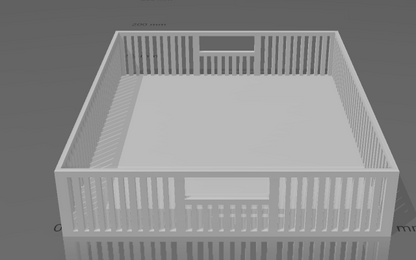 Flat box for dioramas
