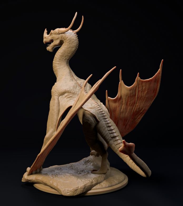 Trihorn-Wyvern von Dino and Dog als 3D Druck