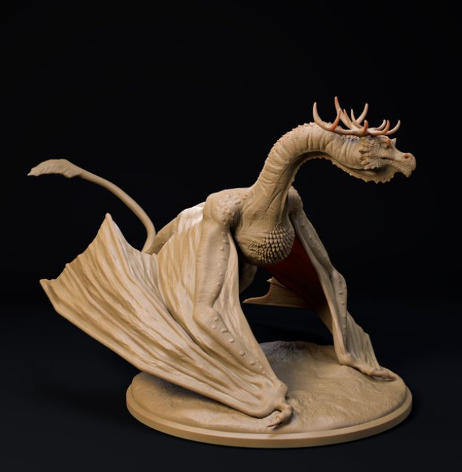 Forest Wyvern by Dino and Dog as 3D print