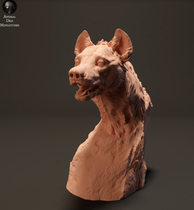 Hyänen Büste von Animal den miniatures als 3D Druck