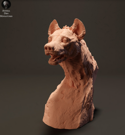 Hyänen Büste von Animal den miniatures als 3D Druck