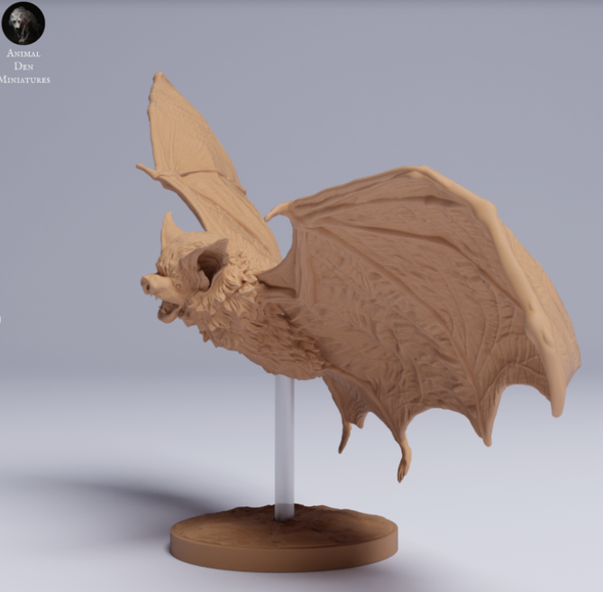 Flatternde Fledermaus von Animal den miniatures als 3D Druck