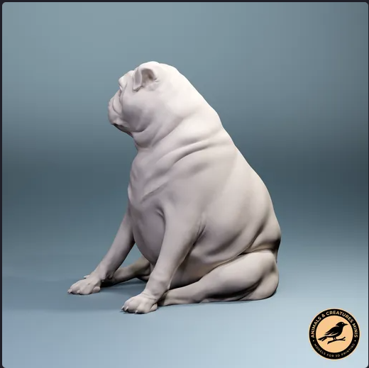 Carlin imprimé en 3D de la série Animals and Creatures minis