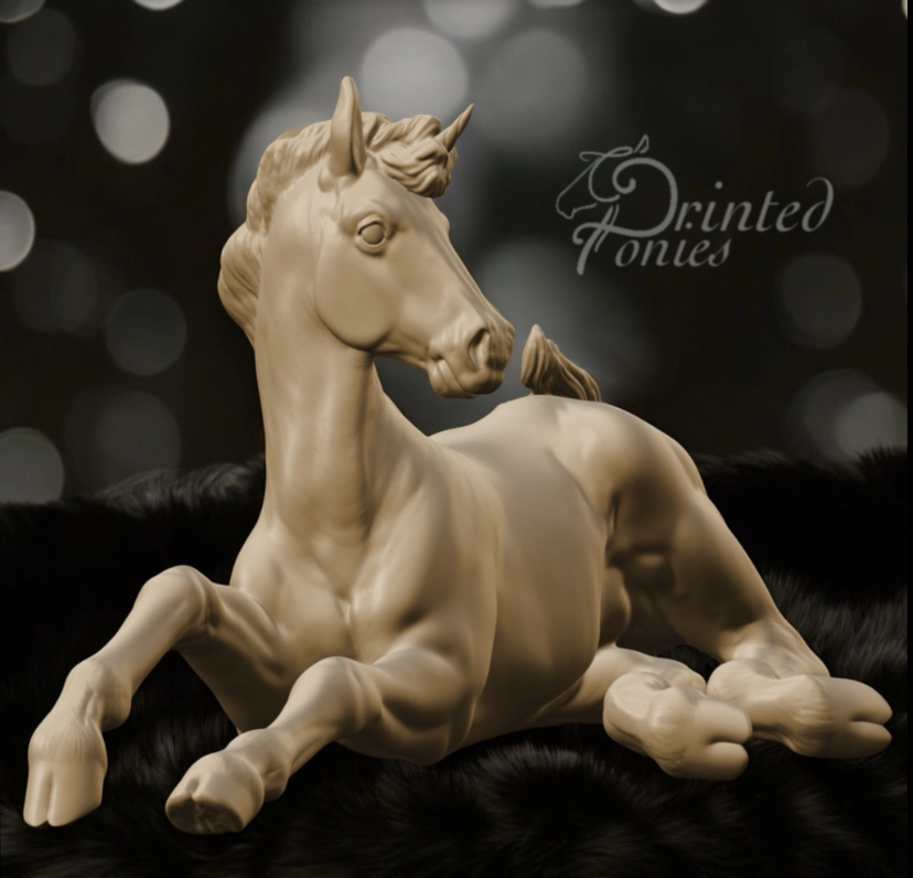 Fohlen Latte "Einhorn-Version" von PrintedPonies als 3D Druck