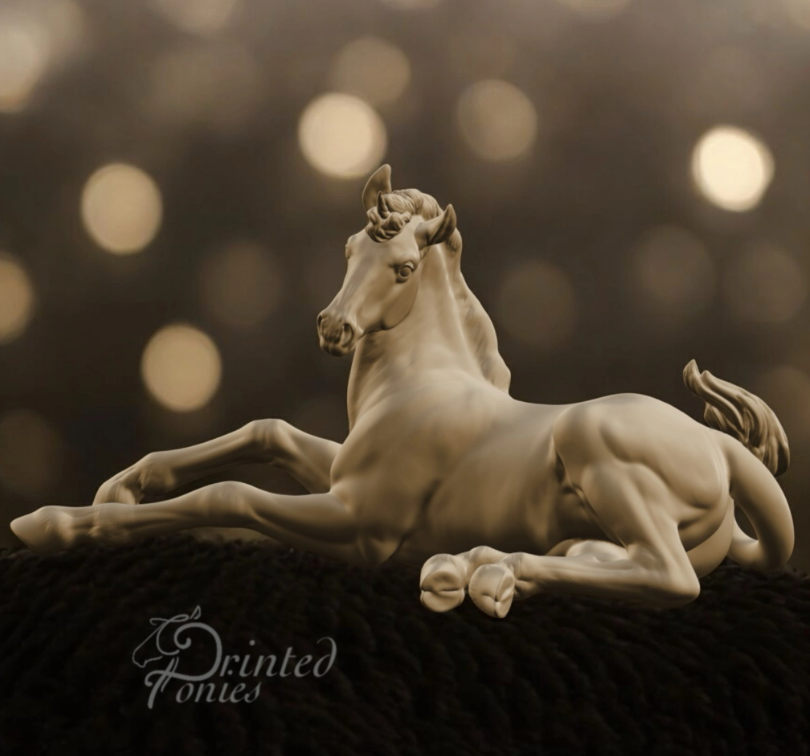 Fohlen Latte "Einhorn-Version" von PrintedPonies als 3D Druck