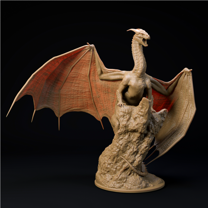 Amaranth Drache von Dino and Dog als 3D Druck