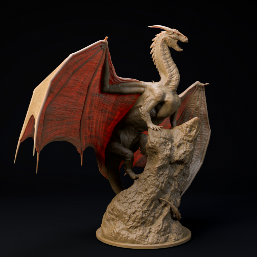 Amaranth Drache von Dino and Dog als 3D Druck