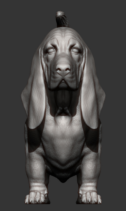 Basset von Azukmeno als 3D Druck (